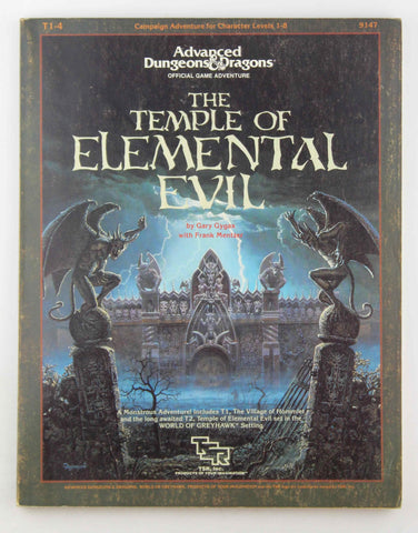 AD&D The Temple of Elemental Evil w/Booklet, by Gary Gygax, Frank Mentzer  
