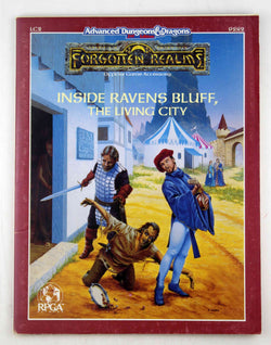 AD&D 2e Inside Ravens Bluff, The Living City Rubbed, by Jean Rabe  