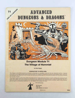 AD&D T1 The Village of Hommlet Monochrome VG, by Gary Gygax  