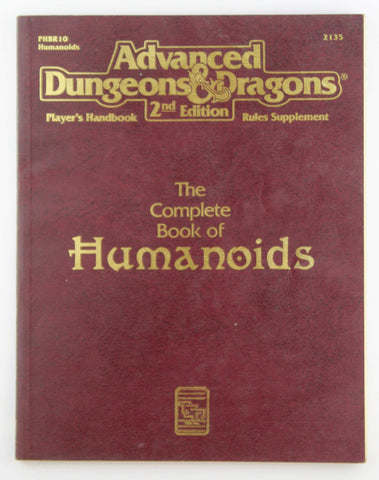 Advanced Dungeons & Dragons: The Complete Book of Humanoids by Bill Slavicsek (May 18,1993), by   