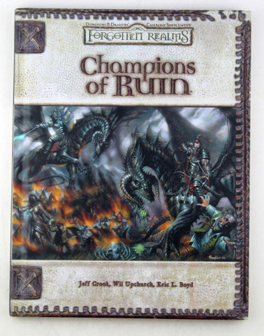D&D 3.5 Champions of Ruin Forgotten Realms, by Crook, et al  