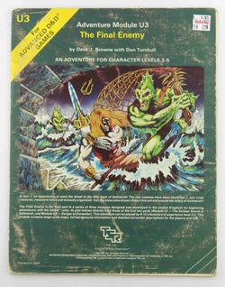 The Final Enemy (Advanced Dungeons and Dragons Adventure Module U3, An Adventure for Character Levels 3-5), by Don Turnbull, Dave J. Browne  