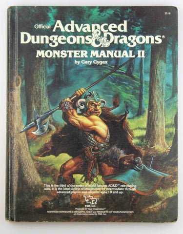 Advanced Dungeons and Dragons: Monster Manual II (#2016), by Gygax, Gary  