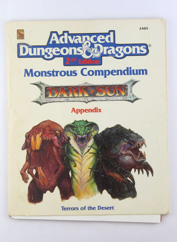 Terrors of the Desert (Monstrous Compendium, Dark Sun Appendix), by Tsr  
