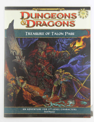 D&D 4e Free RPG Day Treasure of Talon Pass, by Noonan  