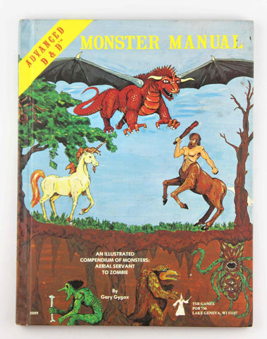 Advanced Dungeons & Dragons Monster Manual: An Alphabetical Compendium of all the Monsters Found in AD&D, Including Attacks, Damage, Special Abilities, and Descriptions, by Gary Gygax  
