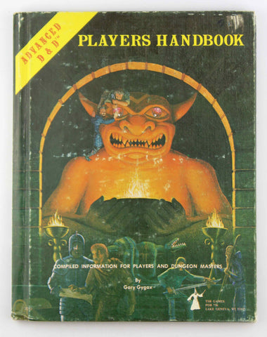 AD&D Players Handbook Original Cover, by Gary Gygax  