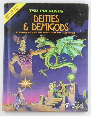 AD&D Deities & Demigods 128pp Light Rubbing, by Ward, Kuntz  