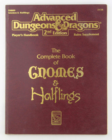 AD&D 2e The Complete Book of Gnomes & Halflings Stained, by Douglas Niles  