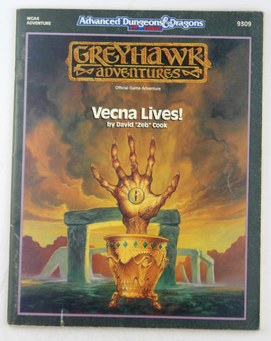 AD&D Vecna Lives! Greyhawk Adventures VG, by Zeb Cook  