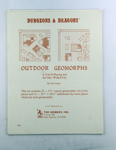 D&D Outdoor Geomorphs, by Gary Gygax  