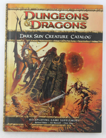 Dark Sun Creature Catalog (Dungeons and Dragons: Roleplaying Game Supplement), by Cordell, Bruce R.,Baker, Richard  
