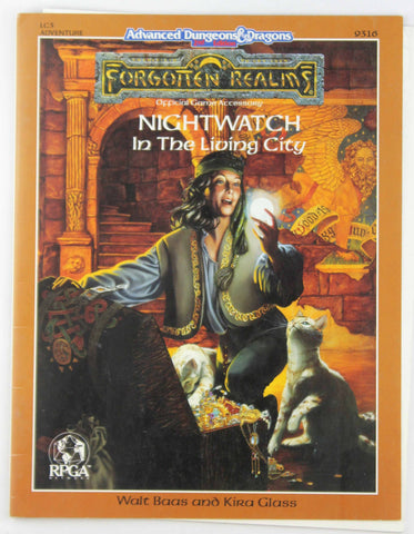 AD&D 2e Nightwatch in the Living City Forgotten Realms, by Baas, Glass  
