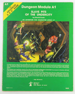 AD&D A1 Slave Pits of the Undercity VG, by David Cook  