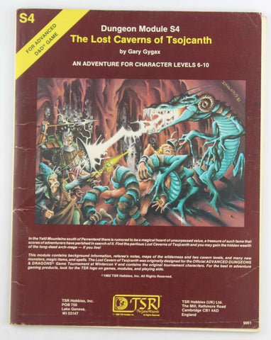 AD&D S4 The Lost Caverns of Tsojcanth G+ Foxing, by Gary Gygax  