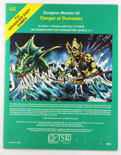 Danger at Dunwater: An Adventure for Character Levels 1-4 (Advanced Dungeons & Dragons), by Dave J. Browne  