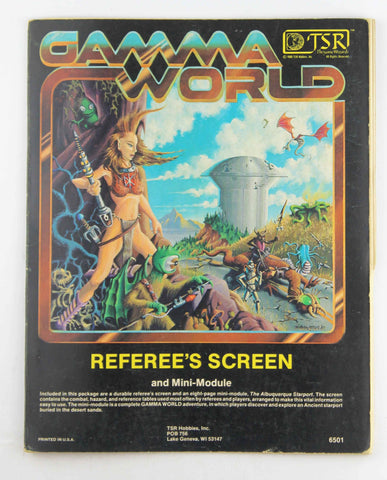 Referee's Screen and Mini-Module (Gamma World RPG 1st edition), by Paul Reiche III  