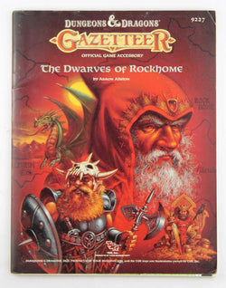 D&D Gazetteer The Dwarves of Rockhome w/Map, by Aaron Allston  