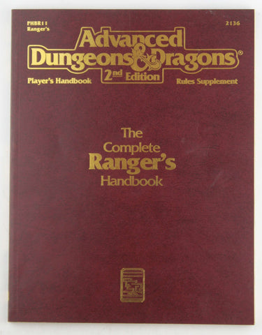 Complete Ranger's Handbook (Advanced Dungeons & Dragons, 2nd Edition) by Rick Swan (December 28,1993), by   
