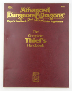 The Complete Thief's Handbook: Player's Handbook Rules Supplement, 2nd Edition (Advanced Dungeons & Dragons), by Carl Sargent, John Nephew  
