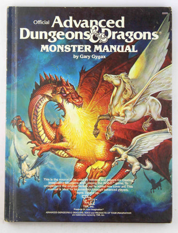 AD&D Monster Manual Updated Cover VG, by Gygax  
