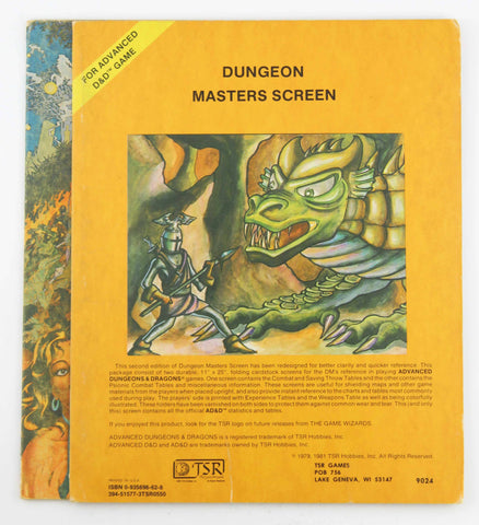 AD&D DMG Dungeon Masters Screen 9024, by Various  
