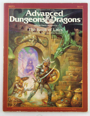 The Book of Lairs (Advanced Dungeons & Dragons Official Game Accessory, REF3, No. 9177), by Breault, Mike, Ward, James M.  
