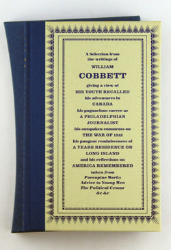 Cobbett's America: A selection from the writings of William Cobbett, by Cobbett, William  
