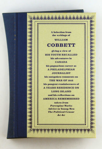 Cobbett's America: A selection from the writings of William Cobbett, by Cobbett, William  