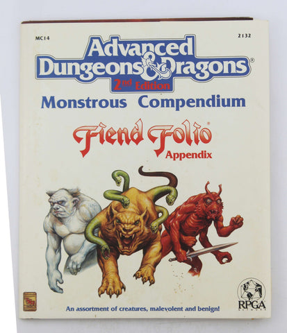 Fiend Folio: Appendix : Monstrous Compendium (Advanced Dungeons & Dragons, Mc14 2132), by Rpga Network  