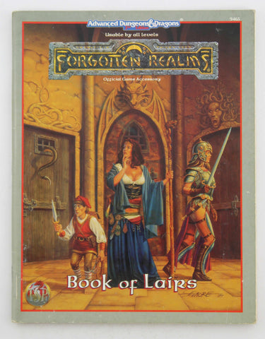 AD&D 2e Book of Lairs Forgotten Realms VG, by Nicky Rea, et al  