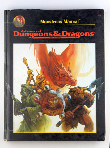 Monstrous Manual (AD&D 2nd Ed Fantasy Roleplaying Accessory, 2140), by   