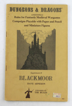 D&D Supplement II Blackmoor, by Dave Arneson  