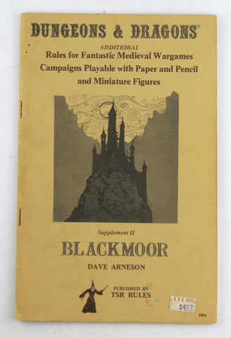 D&D Supplement II Blackmoor, by Dave Arneson  
