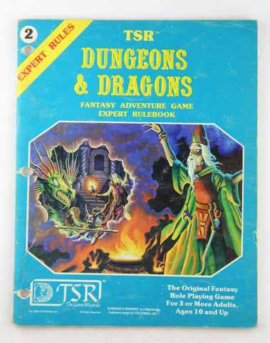 D&D Dungeons & Dragons Expert Rules G+, by Gygax, Arneson  