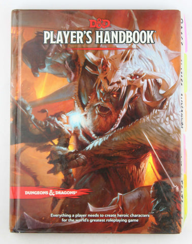 D&D 5e Player's Handbook w/Tabs, by Various  