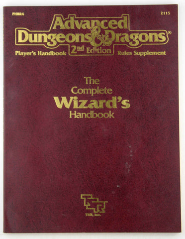 The Complete Wizard's Handbook, Second Edition (Advanced Dungeons & Dragons: Player's Handbook Rules Supplement #2115, by   