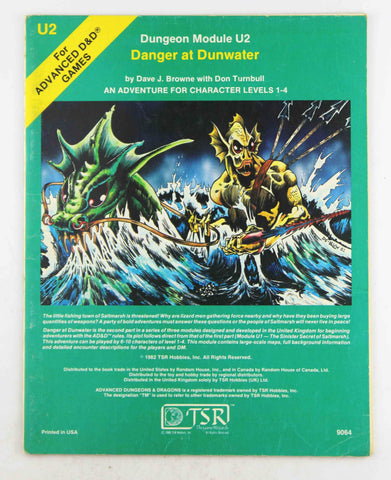 AD&D U2 Danger at Dunwater VG, by Browne, Turnbull  