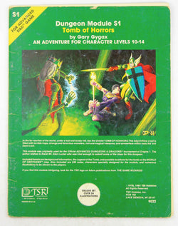 AD&D S1 Tomb of Horrors Rubbed, by Gary Gygax  