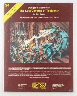 AD&D S4 The Lost Caverns of Tsojcanth  VG, by Gary Gygax  