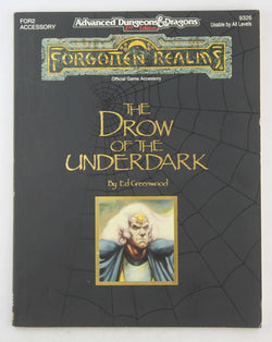 The Drow of the Underdark: Forgotten Realms Accessory, 2nd Edition (Advanced Dungeons & Dragons), by Greenwood, Ed  