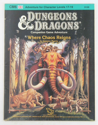 CM6 Where Chaos Reigns VG++, by Graeme Morris  