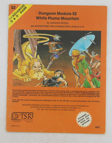 AD&D S2 White Plume Mountain Orange VG, by Lawrence Schick  