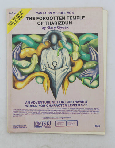 AD&D WG4 The Forgotten Temple of Tharizdun VG RPG, by Gary Gygax  