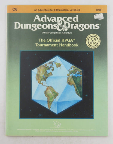 AD&D C6 The Official RPGA Tournament Handbook Price Sticker, by Various  