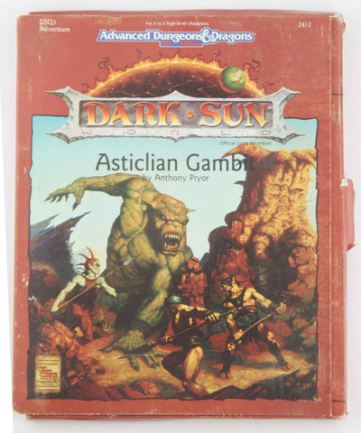 Asticlian Gambit DSQ3 AD&D TSR 2412 Dark Sun, by Pryor, Anthony  