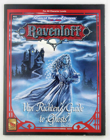 Van Richten's Guide to Ghosts (AD&D/Ravenloft Accessory RR5), by Connors, William W.  