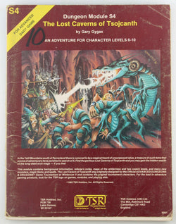 AD&D S4 The Lost Caverns of Tsojcanth VG, by Gary Gygax  