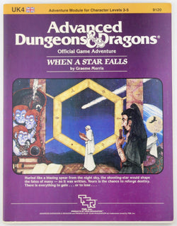 AD&D UK4 When a Star Falls VG, by Graeme Morris  