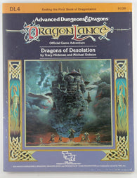 AD&D DL4 Dragons of Desolation w/Map, by Tracy Hickman, Michael Dobson  